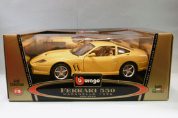 Bburago - FERRARI 550 MARENELLO 1996 Jaune Réf. 3354 Burago BO 1/18 - Burago