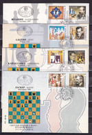 Yugoslavia 1995 World Chess Champions FDC - Lettres & Documents