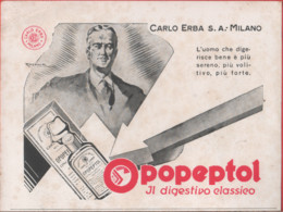 Opopeptol. Digestivo Classico. Carlo Erba. Advertising 1937 - Advertising