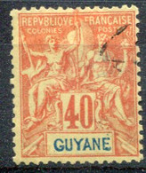 Guyane              N° 39 Oblitéré - Usados