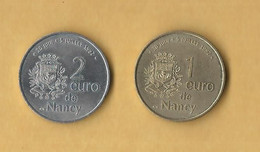 1 Et 2 Euro De Nancy 5/07/1997 /1999 - Euros Of The Cities