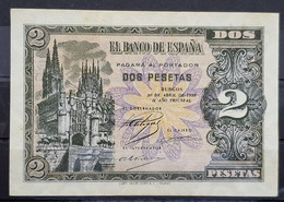 EDIFIL  429a.  2 PTAS 30 DE ABRIL DE 1938   SERIE N   SIN CIRCULAR Y CON MANCHAS DEL TIEMPO - 1-2 Peseten