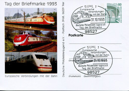Germany Deutschland Postal Stationery - Private Card - Zollern Mine Design - Railway, Trains - Privatpostkarten - Gebraucht