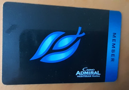 Casino Admiral Mediteran Kozina MEMBER Players Club  Slovenia Casino Card - Casino Cards