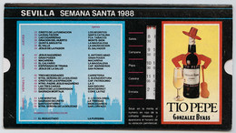 SEVILLE - Semana Santa - 1988 -  Calendrier Des Lieux De Manifestations - Autres & Non Classés