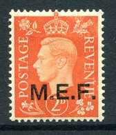 British Occ. Italian Colonies - M.E.F. - 1942 KGVI - Oblong Stops - 2d Orange LHM (SG M2) - British Occ. MEF