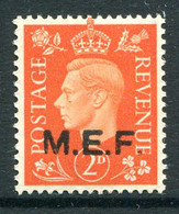 British Occ. Italian Colonies - M.E.F. - 1942 KGVI - Rounded Stops - 2d Orange LHM (SG M7a) - Britische Bes. MeF