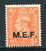 British Occ. Italian Colonies - M.E.F. - 1943-47 KGVI - 2d Pale Orange LHM (SG M12) - Occ. Britanique MEF