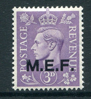 British Occ. Italian Colonies - M.E.F. - 1943-47 KGVI - 3d Pale Violet LHM (SG M14) - Occ. Britanique MEF