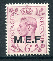 British Occ. Italian Colonies - M.E.F. - 1943-47 KGVI - 6d Purple LHM (SG M16) - British Occ. MEF