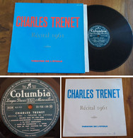 RARE French LP 33t RPM BIEM (12") CHARLES TRENET (Au Theatre De L'étoile, 1961) - Collector's Editions