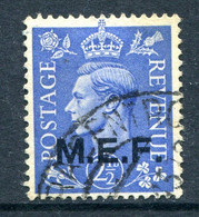 British Occ. Italian Colonies - M.E.F. - 1943-47 KGVI - 2½d Light Ultramarine Used (SG M13) - British Occ. MEF