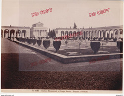 Au Plus Rapide Albumen Albuminé Italia Roma Italie Rome Cimitero Campo Verano Excellent état - Old (before 1900)