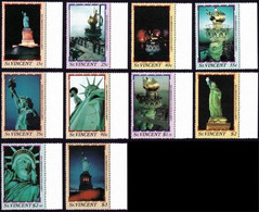 ST. VINCENT 1986 Statue Of Liberty Set Sc#980-980I STAMPS ONLY MNH @S4198 - St.Vincent (1979-...)