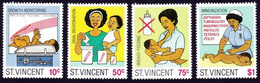 ST. VINCENT 1987 National Child Survival Campaign Set Sc#997-1000 MNH @S4150 - St.Vincent (1979-...)