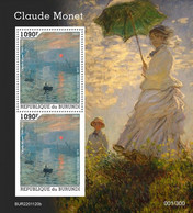 Burundi 2022, Art, Monet, 2val In BF - Unused Stamps