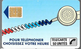 CARTE-PUBLIC-Ko3C.610-50U-SC3-OFFSET GLACEE-Puce 7 Rouge-6Pe-104562-CORDON BLEU-Utilisé-TBE - Telefonschnur (Cordon)