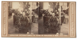 1866 BOULOGNE SUR MER EXPOSITION INTERNATIONALE DE PECHE PHOTO STEREO AUGUSTE VERNEUIL N°7 /FREE SHIPPING REGISTERED - Stereoscopio