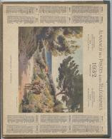 Almanach Des  Postes, 1932, Environs Hyères Département  Haute Garonne, Imprimerie Oberthur, Rennes, Double Cartonnage - Grand Format : 1921-40