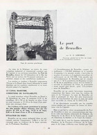 Article Papier 5 Pages PORT DE BRUXELLES 1955 - Non Classificati