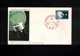 Japan 1967 Space / Raumfahrt International Commercial Communication Satellite Service In Japan FDC - Asien