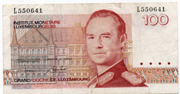 Luxembourg Monetary Institute 100 Francs 1986 P-58b   VF - Luxemburg