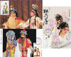 CHINA 2010-14 CHINA Kunqu Opera LOCAL MC-1 3V - Cartes-maximum