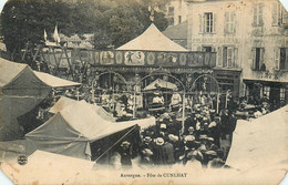 63 - CUNLHAT - Le MANEGE - FÊTE De CUNLHAT - CPA - PEU COURANT -(bords Arrondis) état, Voir Deux Scans. - Cunlhat