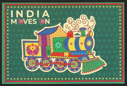 India 2022 Means Of Transport, Train , Railway , System , Postcard , MNH (**) Inde Indien - Covers & Documents