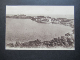 AK 1919 Saint Jean Le Port Et La Pointe Saint Hospice Marke Und Stempel Aus Monte Carlo Principaute De Monaco - Saint-Jean-Cap-Ferrat