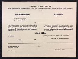 Buono Per 50 Lire Per Generi Alimentari Lotto.2981 - Sonstige & Ohne Zuordnung