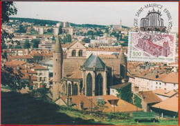 Carte Maximum Card #FRANCE 1997 (N° Yv.3108) Tourisme-Sites & Monuments  ÉPINAL-Basilique-basilica SAINT-MAURICE - 1990-1999