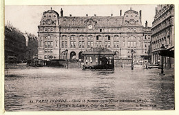 VaJ008 PARIS Inondé VIII GARE SAINT-LAZARE St Cour ROME Cliché Du 28 Janvier 1910 CRUE Maximum 9m50 SEINE - Inondations De 1910