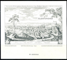 XH0501 Slovakia 2021 History Museum Collection Painting Old Town Viewing Engraving Proof MNH - Neufs