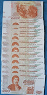 GREECE   1996  FOUL  SET  10  BILLETS   200  DRACHMAI  UNC   CONSECUTIV - Greece