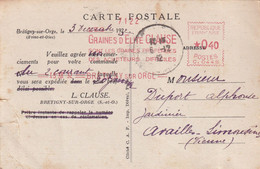 France Oblitérations Mécaniques - Empreintes Machines à Affranchir - Carte - Freistempel