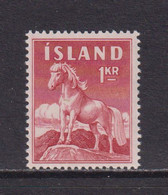 ICELAND - 1958-60 Pony 1k Never Hinged Mint - Ungebraucht