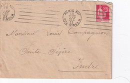 France Oblitérations Mécaniques - Paris - Enveloppe - Mechanical Postmarks (Other)