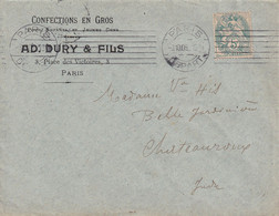 France Oblitérations Mécaniques - Paris - Enveloppe - Annullamenti Meccaniche (Varie)