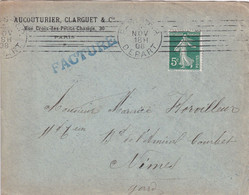 France Oblitérations Mécaniques - Paris - Enveloppe - Mechanical Postmarks (Other)