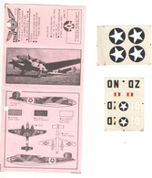 ABT522 Très Rare Décal Années 60/70 ABT : 1/72e N°137 ARMEE DE L'AIR LEO 451  USAAF Tel Que Sur La Photo Ni + Ni - - Decalcografie