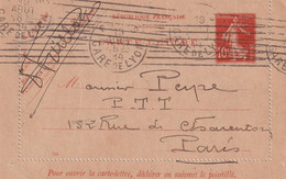 France Oblitérations Mécaniques - Paris - Entier Postal - Mechanical Postmarks (Other)