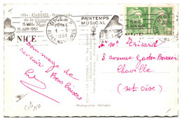 France Oblitérations Mécaniques Flammes - Carte - Maschinenstempel (Werbestempel)