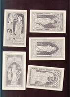 Image Pieuse XIXème / Lot De 5 / Joseph, Cecile, Clotilde, édouard, Marie Madeleine De Pazzis - Devotion Images