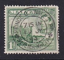 Malta: 1938/43   KGVI     SG219a    1d   Green   Used - Malta (...-1964)