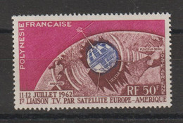 Polynésie 1962 Télécommunications Spatiales PA 6, 1 Val ** MNH - Nuevos