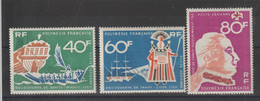 Polynésie 1968 Bicentenaire De La Découverte De Tahiti PA 22-24, 3 Val ** MNH - Nuevos