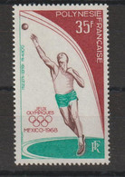 Polynésie 1968 JO Mexico PA 26, 1 Val ** MNH - Ungebraucht