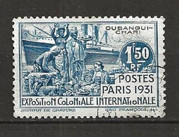 OUBANGUI 1931 .  N° 87 . Oblitéré . - Usati