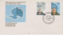 AAT 1983 Sir Douglas Mawson 2v FDC Ca Davis (PF165A) - FDC